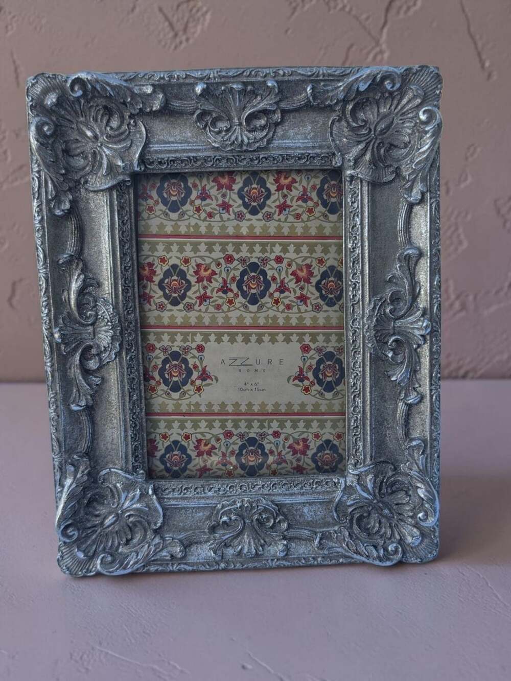 Azzure Home Ornate Silver Photo Picture Frame 4x6 AF1814-465L